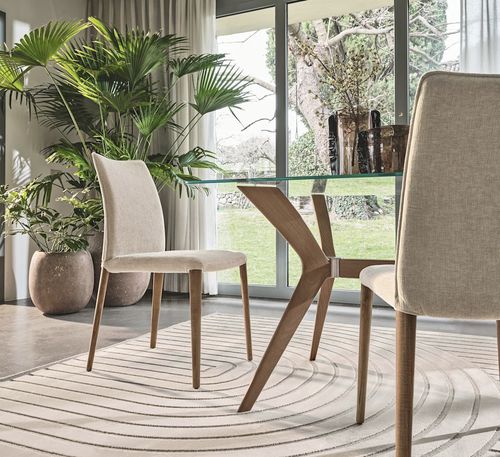 Chaise contemporaine - FAY  - calligaris - d'intérieur / en cuir / en tissu
