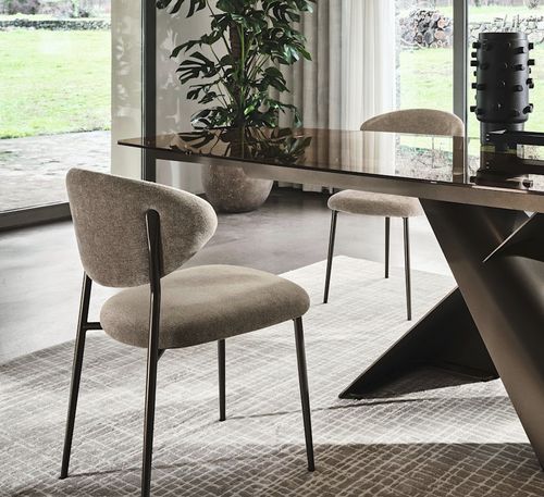 Chaise contemporaine - MANTA - calligaris - pour intérieur / de salon / en métal