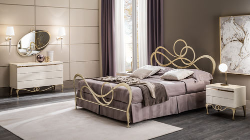Lit double - J'ADORE - CANTORI - design nouveau baroque / avec tête de lit / en fer forgé