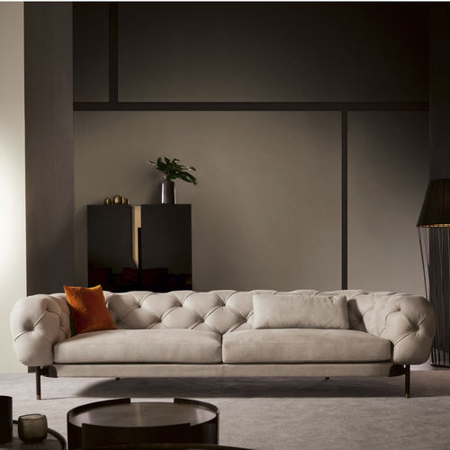 Canapé contemporain - ATENAE - CANTORI - en tissu / beige / 2 places