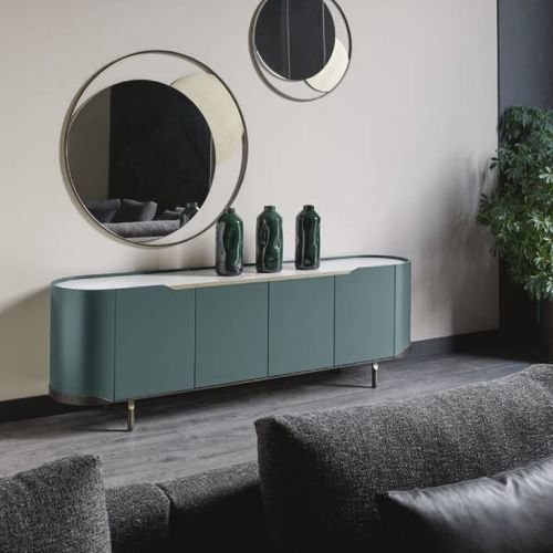 Buffet contemporain - OASI - CANTORI - en bois / en pierre / en marbre