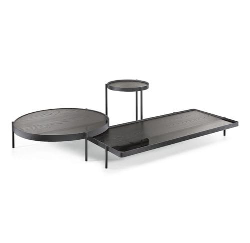 Table basse contemporaine - Valley - CANTORI - en verre / bois / en pierre