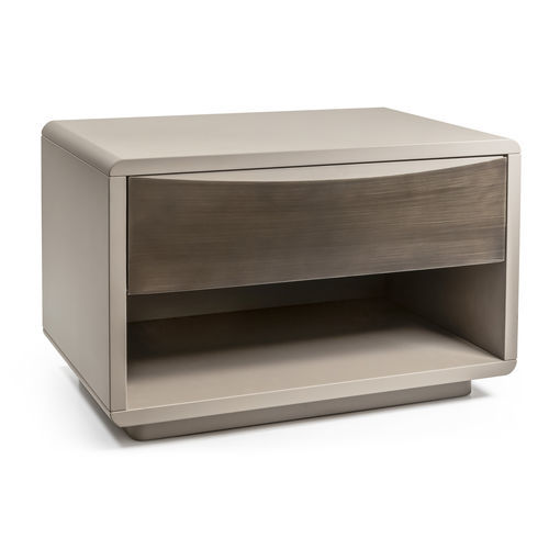 Table de chevet contemporaine - Concetto - CANTORI - en bois / en métal / rectangulaire