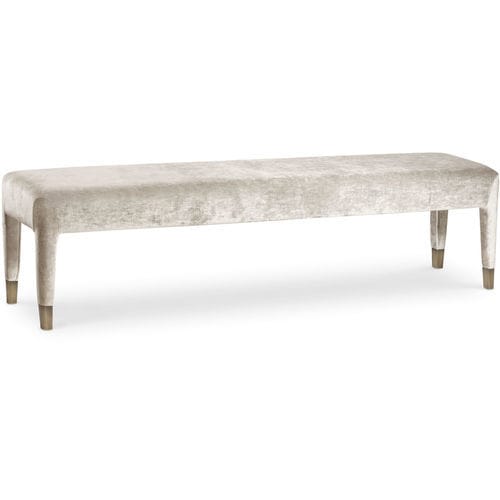 Banquette contemporaine - LIZ - CANTORI - en tissu / avec piètement en bois massif / en bois