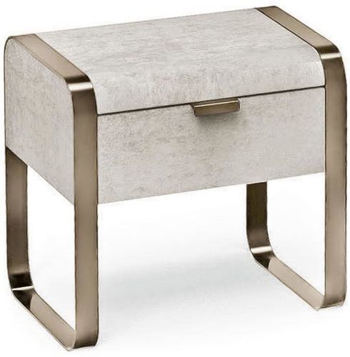 Table de chevet contemporaine - ELVIS - CANTORI - en bois / en cuir / en simili cuir