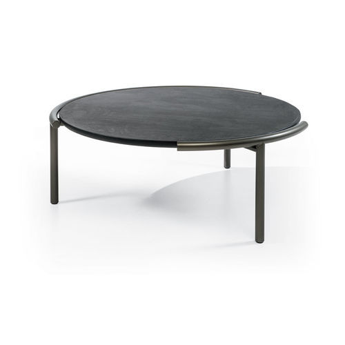 Table basse contemporaine - CLOUD - CANTORI - en métal / en verre / avec piètement en métal