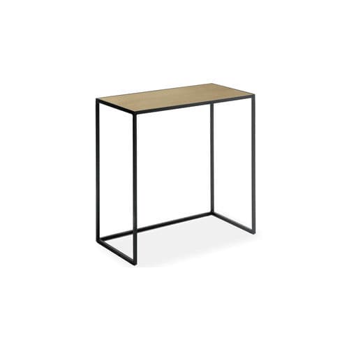 Table d'appoint contemporaine - NARCISO - CANTORI - en bronze / en acier / en verre