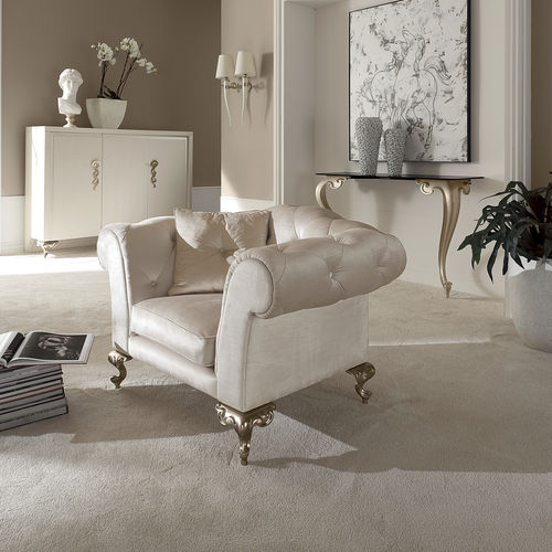 Fauteuil classique - GEORGE - CANTORI - en cuir / en tissu