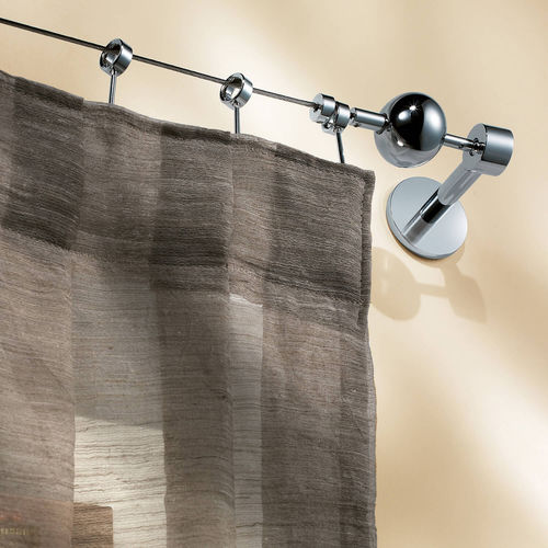 Tringle à rideaux en acier chromé - ZARA  - CASA VALENTINA - fixation murale / pour fenêtre
