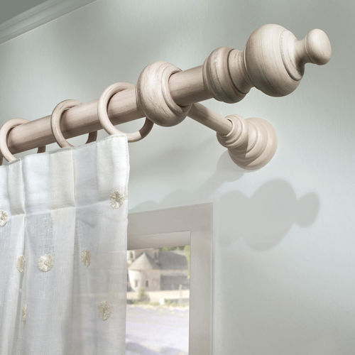 Tringle à rideaux en aluminium - SÉGOLÈNE  - CASA VALENTINA - en bois / fixation murale / pour fenêtre