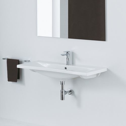 Vasque suspendue - CLEVER 70 - Ceramica Althea - en céramique / rectangulaire / 1 trou