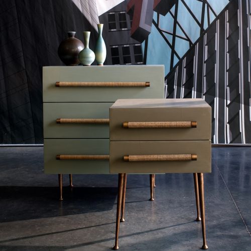 Commode haute - MID 046A - CHELSEA TEXTILES - classique / en bois laqué / en laiton