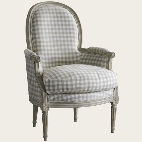 Fauteuil de style gustavien - GUS 027  - CHELSEA TEXTILES - en tissu / en bois massif / en bois peint