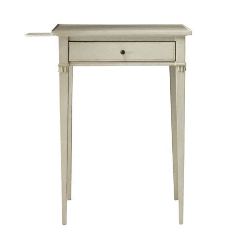 Table d'appoint de style gustavien - GUS085  - CHELSEA TEXTILES - en teck / rectangulaire / avec tiroir