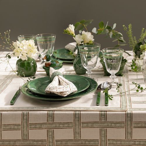 Set de table en lin - GARDEN PATH - CHELSEA TEXTILES - fait main / professionnel