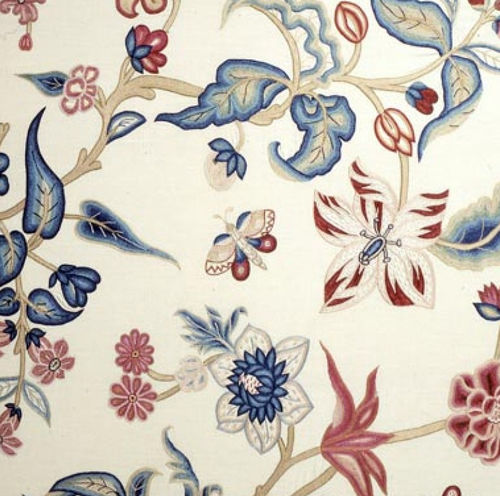 Tissu d'ameublement - LILIES,MAGNOLIA & CHRYSANTHEMUMS - CHELSEA TEXTILES - à fleurs / en coton / en lin