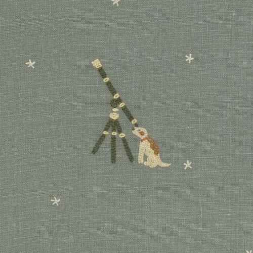 Tissu d'ameublement - MOONDOG - CHELSEA TEXTILES - à motif / en lin / brodé