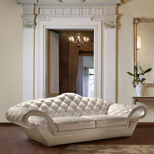 Canapé classique - DIAMOND - DANTI di Danti Stefano e C. - en tissu / en cuir / beige