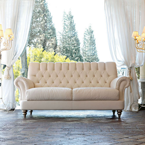 Canapé classique - FABIAN - DANTI di Danti Stefano e C. - en tissu / en cuir / beige
