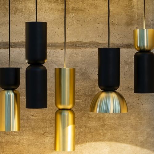 Suspension - TWOCAN - DARK AT NIGHT NV - en aluminium / en laiton / contemporaine