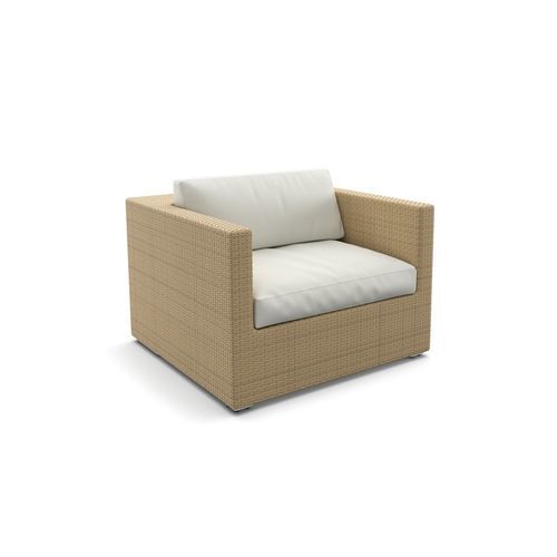 Fauteuil contemporain - LOUNGE - DEDON GmbH - en tissu / en aluminium / en fibres synthétiques