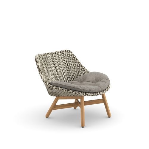 Fauteuil contemporain - MBRACE  - DEDON GmbH - en tissu / en fibres synthétiques / avec coussin amovible