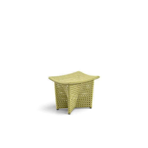 Table d'appoint contemporaine - DAYDREAM - DEDON GmbH - en fibres synthétiques / avec piètement en aluminium / rectangulaire