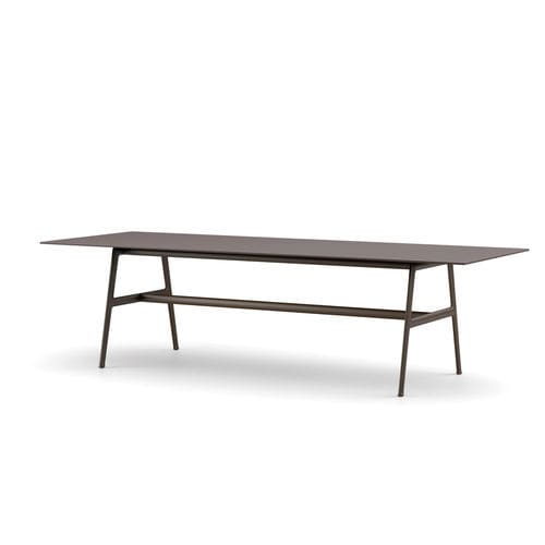 Table à manger contemporaine - SEAX - DEDON GmbH - en composite / avec piètement en aluminium / rectangulaire