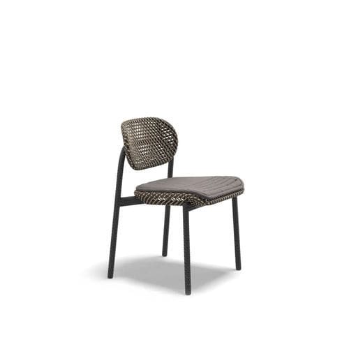 Chaise de salle à manger contemporaine - ROII  - DEDON GmbH - pour plage de piscine / de plage / urbaine