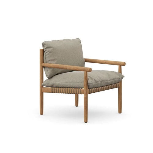 Fauteuil contemporain - TIBBO  - DEDON GmbH - en tissu / en fibre synthétique / en teck