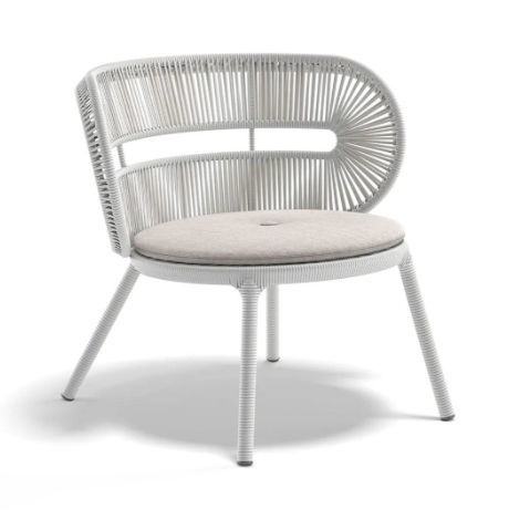 Fauteuil contemporain - CIRQL NU - DEDON GmbH - en tissu / en fibres synthétiques / en aluminium
