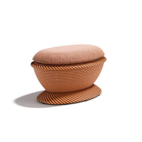 Repose-pied contemporain - PAPYON  - DEDON GmbH - en tissu / en aluminium / en fibres synthétiques