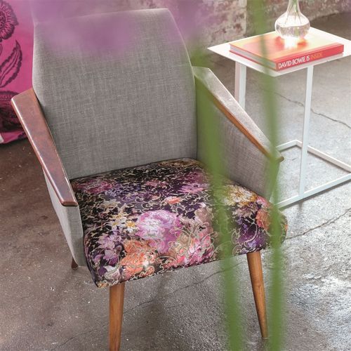 Tissu d'ameublement - ZAMBELLI - DESIGNERS GUILD - pour rideaux / à motif peau de bête / à fleurs