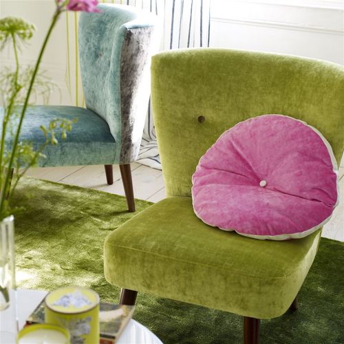 Tissu d'ameublement - GLENVILLE - DESIGNERS GUILD - pour rideaux / uni / en soie