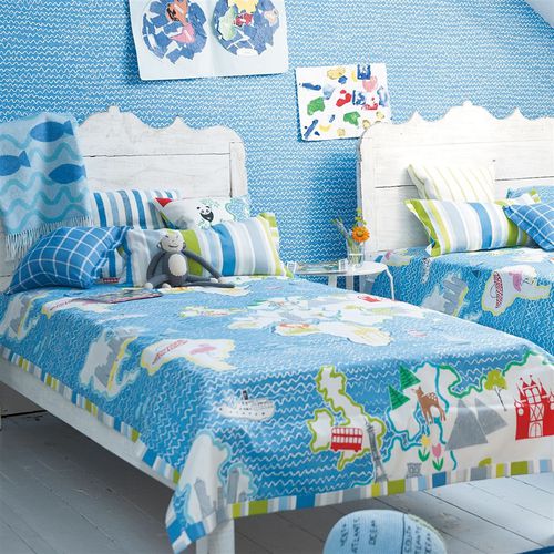 Tissu d'ameublement - AROUND THE WORLD - DESIGNERS GUILD - pour rideaux / pour store enrouleur / à motif