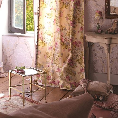 Tissu pour rideaux - WHITEWELL - DESIGNERS GUILD - à fleurs / imprimé