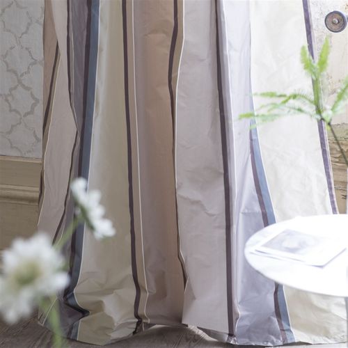 Tissu d'ameublement - MIRAFIORI - DESIGNERS GUILD - pour rideaux / à rayures / en soie