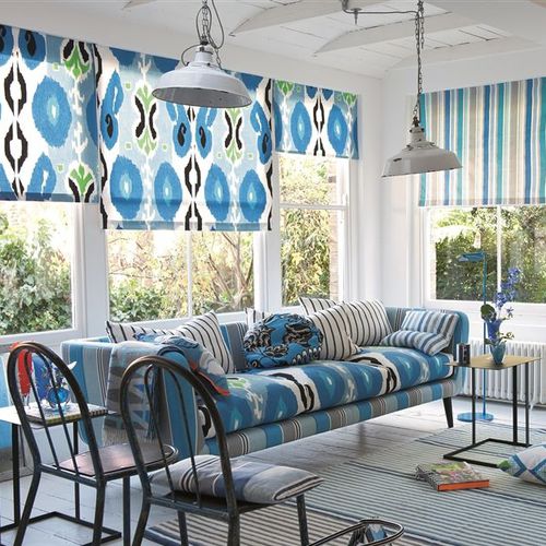 Tissu d'ameublement - MIAMI - DESIGNERS GUILD - pour rideaux / pour protection solaire / à motif