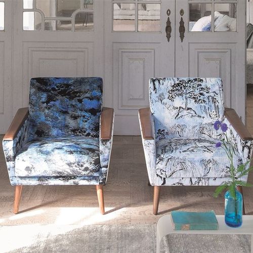 Tissu d'ameublement - AURELIA - DESIGNERS GUILD - pour rideaux / à motif / en coton