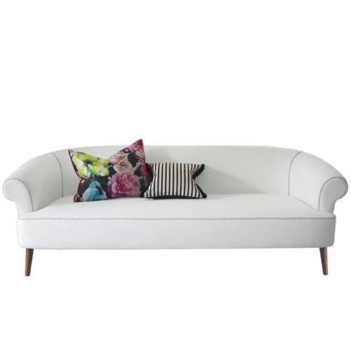 Canapé chesterfield - STITCH  - DESIGNERS GUILD - en tissu / tapissé / blanc