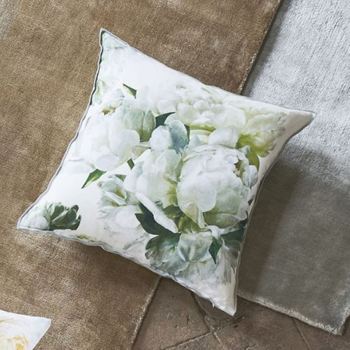 Housse De Coussin Carrée Designers Guild FRITILLARIA Pivoine - 100% Coton