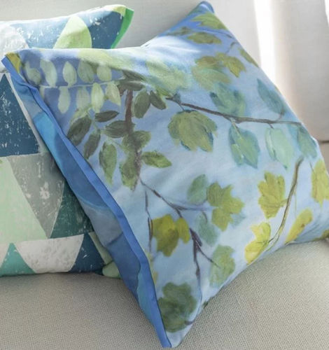 Coussin d'extérieur - GIARDINO SEGRETO - DESIGNERS GUILD - carré / à motif floral / à motif nature