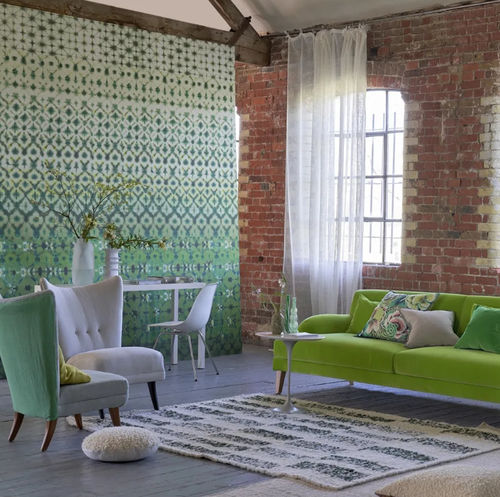 Revêtement mural pour intérieur - KARAOSHI  - DESIGNERS GUILD - imprimé / intissé / aspect tissu