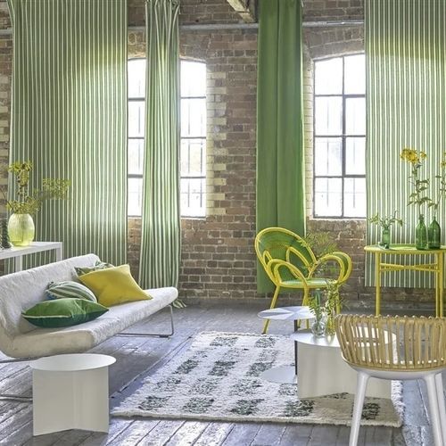 Tissu pour rideaux - STUDIO   - DESIGNERS GUILD - pour store enrouleur / à rayures / en coton