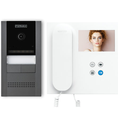Visiophone en métal - CORA VEO - FERMAX ELECTRÓNICA - résidentiel / mural / d'extérieur