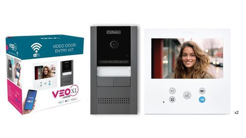 Système de visiophone en métal - CORA VEO-XL DUOX PLUS  - FERMAX ELECTRÓNICA - pour bâtiment tertiaire / résidentiel / en saillie