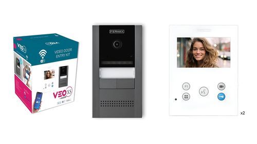 Système de visiophone en métal - CORA VEO-XS - FERMAX ELECTRÓNICA - non-résidentiel / pour logement collectif / en saillie
