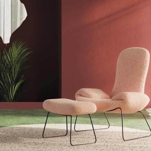 Repose-pied contemporain -  COCKY - DRIADE - en cuir / en tissu / en polyuréthane