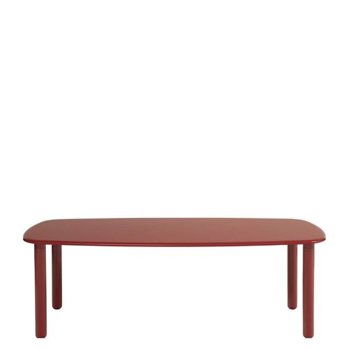 Table contemporaine - TOTTORI - DRIADE - en MDF laqué / avec piètement en bois massif / rectangulaire