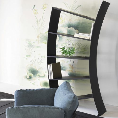 Étagère pour mur - VIRGO - DRIADE - contemporaine / en aluminium anodisé / noire